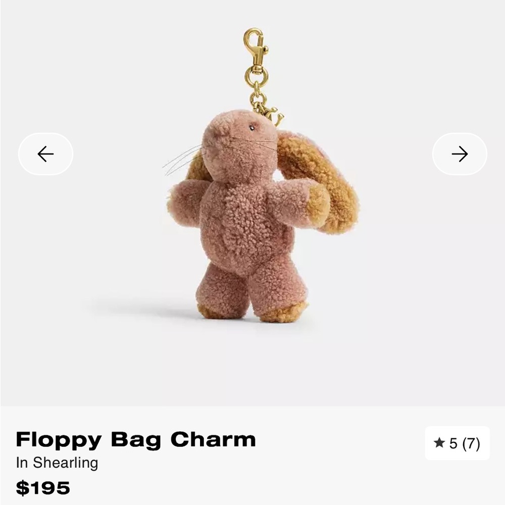Coach Floppy Bunny Bag Charm